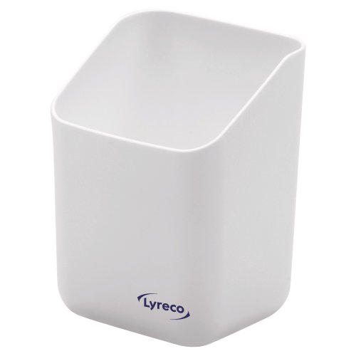 Lyreco magnetic pencil cup holder, white, hinta 12,31€