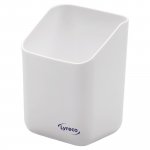 Lyreco magnetic pencil cup holder, white