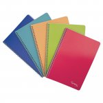 Lyreco polycolor ruled notebook a4, assorted colours - pack of 5 5kpl