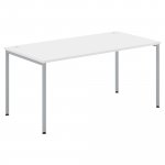 Lyreco straight desk, white, 160cm