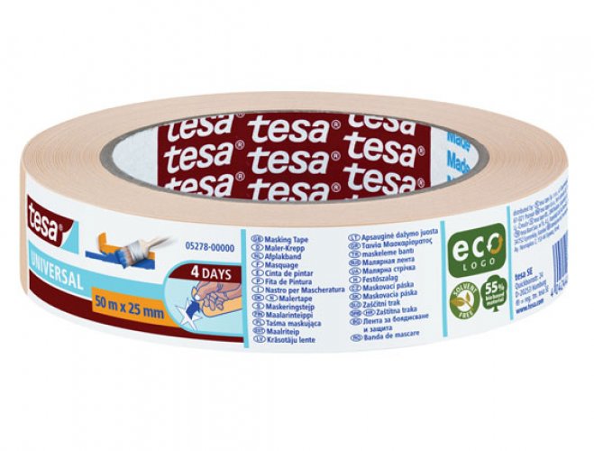Maalarinteippi tesa ecoLogo Economy 25 mm x 50 m, hinta 3,45€
