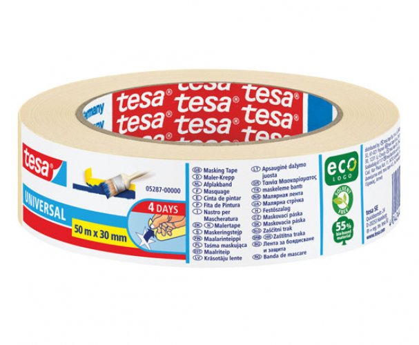 Maalarinteippi tesa ecoLogo Economy 30 mm x 50 m, hinta 4€