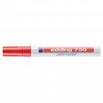 Maalikynä Edding 750 pyöreä 2-5mm punainen