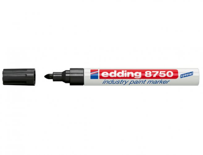 Maalikynä Edding 750 Paint Marker 2-4 mm musta blister, hinta 3,45€
