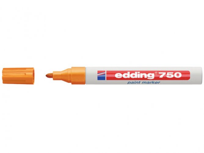 Maalikynä Edding 750 Paint Marker 2-4 mm oranssi, hinta 3,43€