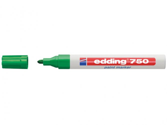 Maalikynä Edding 750 Paint Marker 2-4 mm vihreä, hinta 2,97€