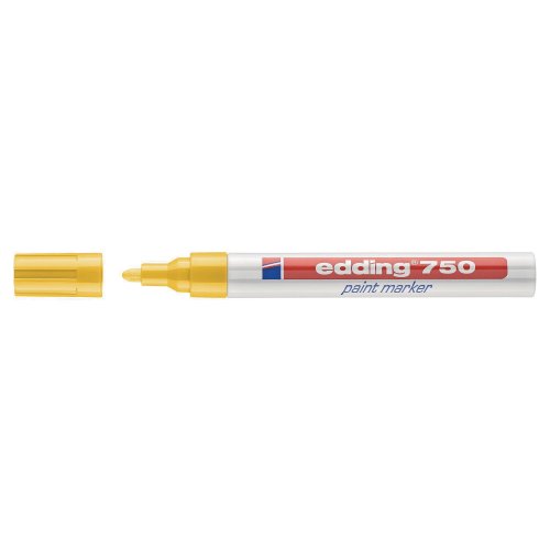 Maalikynä Edding 750 pyöreä 2-4mm keltainen, hinta 5,81€