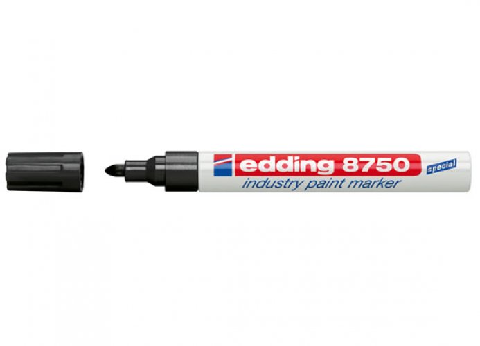 Maalikynä Edding 8750 Industry Paint Marker 2-4 mm musta, hinta 3,61€