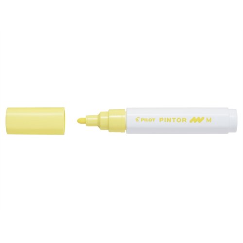 Maalikynä Pilot Pintor Paint Marker medium pastellinkeltaine, hinta 2,97€