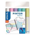 Maalikynä Pilot Pintor Paint Marker medium pastellivär 6 kpl