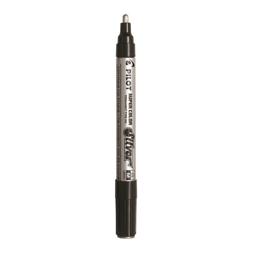 Maalikynä Pilot Super Color medium hopea, hinta 3,60€