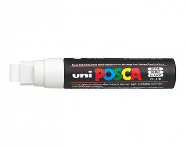 Maalikynä Posca PC-17K 17 mm valkoinen, hinta 6,57€