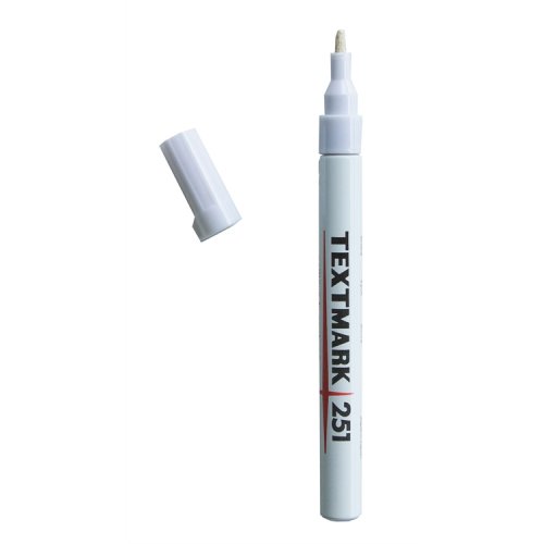 Maalikynä Textmark 251 valkoinen, hinta 1,38€