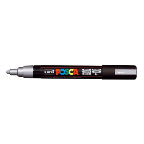 Maalikynä Uni Posca PC-5M hopea, hinta 3,11€