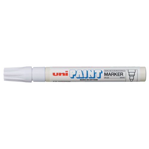 Maalikynä Uni px20 pyöreä 2,2-2,8 mm valkoinen, hinta 3,62€