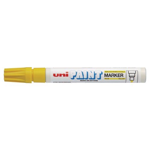 Maalikynä Uni px20 pyöreä 2,2-2,8mm keltainen, hinta 4,68€
