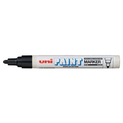 Maalikynä Uni px20 pyöreä 2,2-2,8mm musta, hinta 4,39€