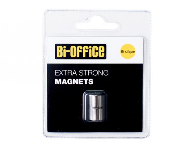 Magneetti lasitauluille Bi-Office 10 mm vahva 2 kpl, hinta 9,40€