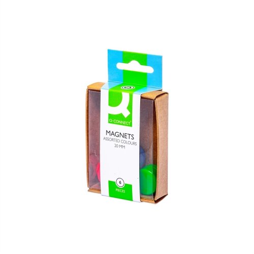 Magneetti Q-CONNECT 20 mm värilajitelma 6 kpl, hinta 112€