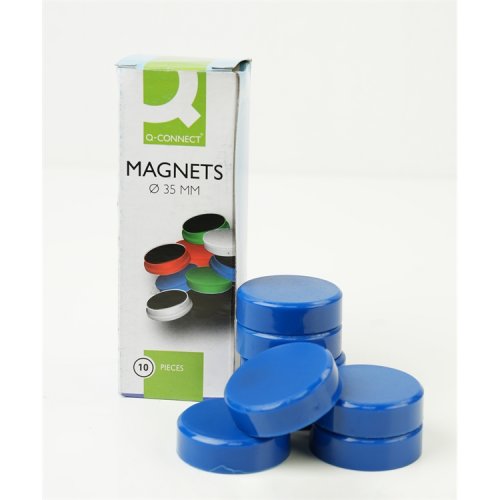 Magneetti Q-Connect 35 mm sininen 10 kpl, hinta 2,34€