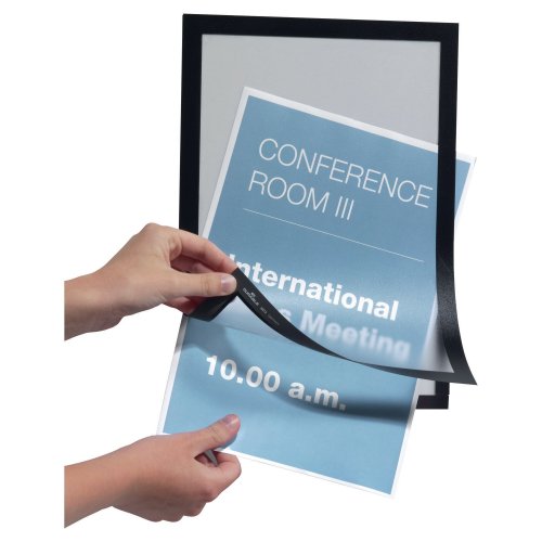 Magneettitasku A4 durable musta magneettikehys nyt edulliseen hintaan, hyvät magneettitaskut ja magneettikehykset väri musta nopealla toimituksella