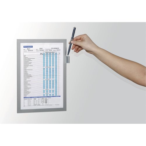 Magneettikehys Durable 4989 duraframe magnetic note a4 hopea, hinta 17,83€