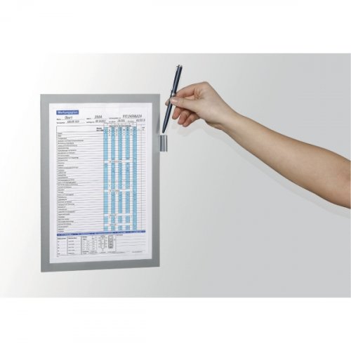 Magneettikehys Durable 4989 duraframe magnetic note a4 hopea, hinta 16,99€