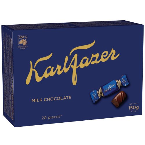 Maitosuklaakonvehti Fazer 150g 1 kpl=12pkt 12kpl, hinta 91€