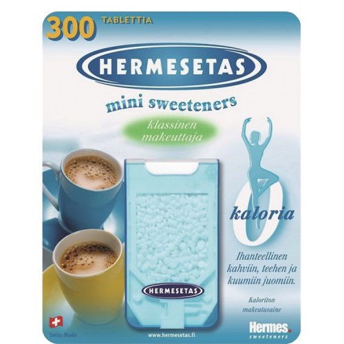 Makeutusaine Hermesetas annostelija 300 kpl, hinta 2,89€