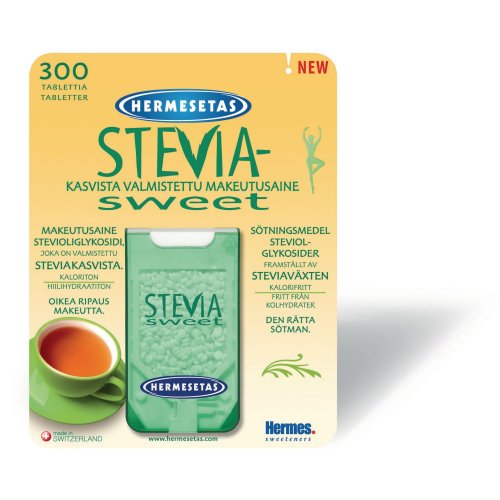 Makeutusaine Hermesetas stevia sweet 300kpl, hinta 7,75€