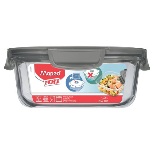 Maped 870505 lasinen lounasboksi harmaa, hinta 12,34€