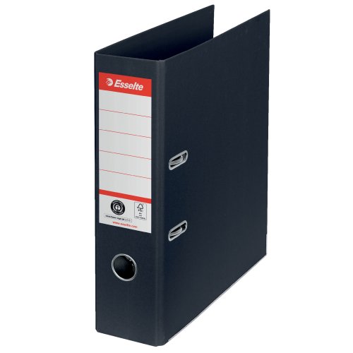 Mappi Esselte no.1 a4 co2 hiilineutraali 75mm musta, hinta 5,02€