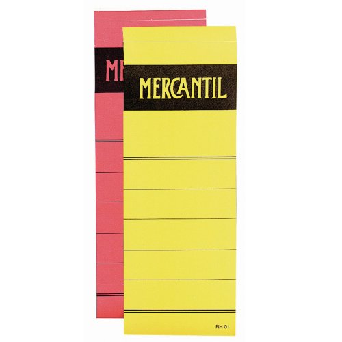 Mappietiketti Mercantil tarralla 70mm keltainen 100kpl, hinta 8,23€