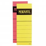 Mappietiketti Mercantil tarralla 70mm keltainen 100kpl