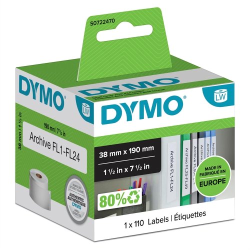 Mappitarra DYMO LabelWriter 38 x 190 mm /110, hinta 34,07€