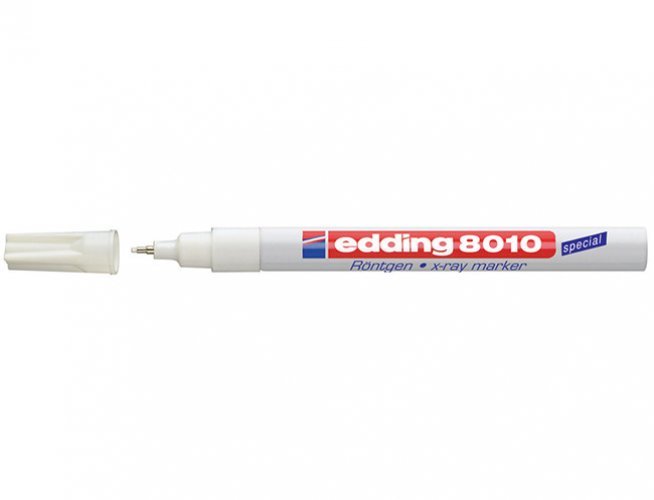 Markkeri Röntgenmerkintäkynä Edding 8010 X-Ray 0,8 mm valk, hinta 3,95€