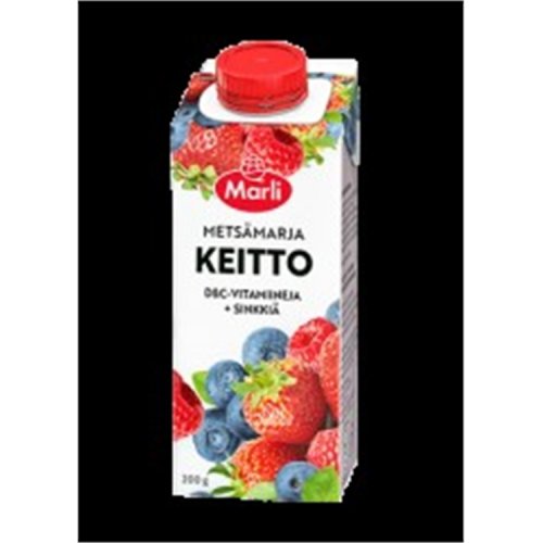 Mehukeitto Marli metsämarja + D&C 200 g, hinta 1,15€