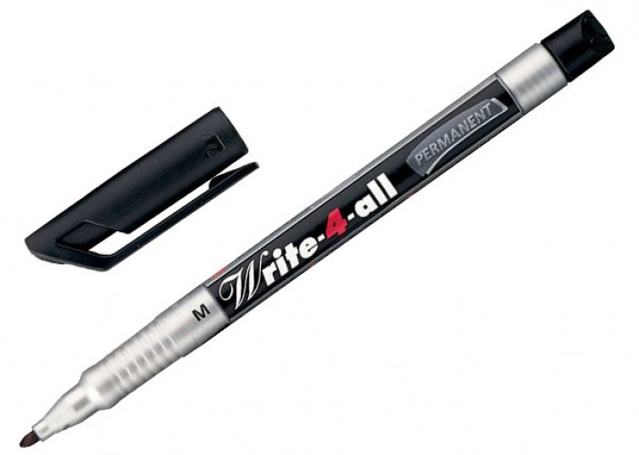 Merkintäkynä Stabilo Write-4-All medium musta, hinta 0,97€
