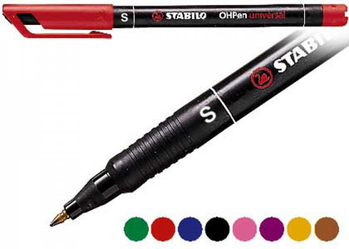 Merkkauskynä STABILO OHPen super fine pysyvä musta, hinta 0,66€