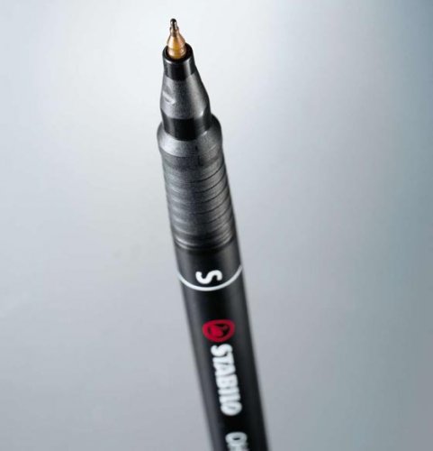 Merkkauskynä STABILO OHPen super fine pysyvä värilaj /4, hinta 2,66€