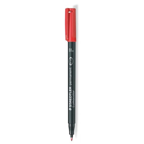 Merkkauskynä Staedtler Lumocolor 318 pysyvä F punainen, hinta 1,61€