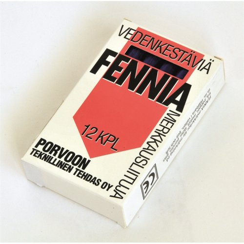 Merkkausliitu Fennia sininen 12 kpl, hinta 25,15€