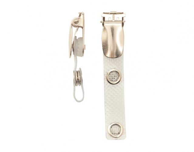 Metalliklipsi painonapilla Cardkeep, hinta 0,37€