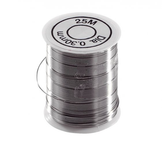 Metallilanka Playbox 25 m x 0,3 mm hopea, hinta 2,24€