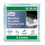 Mikrokuituliina Tork 183600 sininen 6 kpl