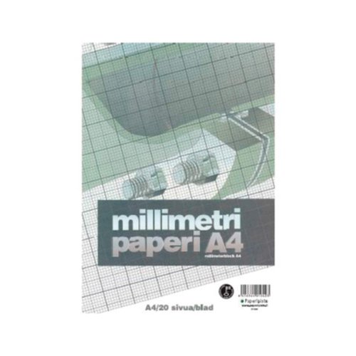 Millimetripaperi Paperipiste a4 oranssi, hinta 3,15€