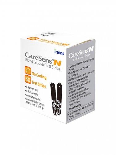 Mittaliuskat CareSens N 50 kpl, hinta 47,77€