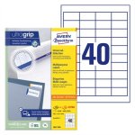 Monikäyttötarra Avery 3657 48,5 x 25,4 mm /4000