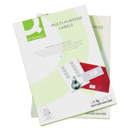 Monikäyttötarra Q-CONNECT 48,5 x 25,4 mm /4000, hinta 6,51€