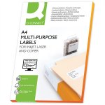 Monikäyttötarra Q-CONNECT 70 x 36 mm /2400